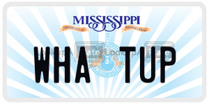WHATUP  license plate in MS