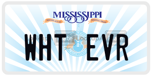 WHTEVR  license plate in MS