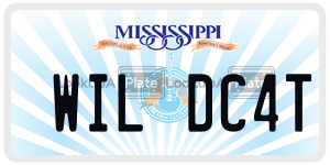 WILDC4T  license plate in MS