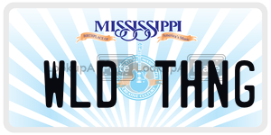 WLDTHNG  license plate in MS