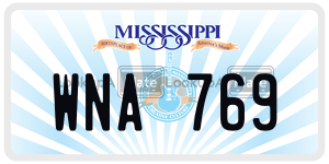 WNA769  license plate in MS