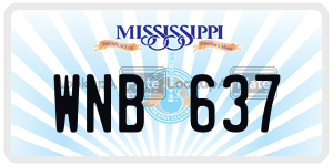 WNB637  license plate in MS
