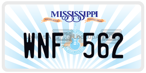 WNF562  license plate in MS