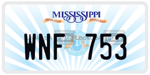 WNF753  license plate in MS