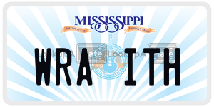WRAITH  license plate in MS