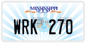 WRK270  license plate in MS