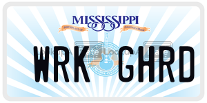 WRKGHRD  license plate in MS