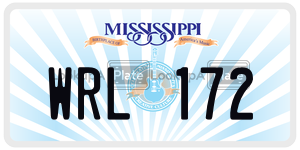 WRL172  license plate in MS
