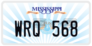 WRQ568  license plate in MS
