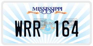 WRR164  license plate in MS