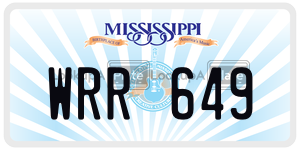 WRR649  license plate in MS