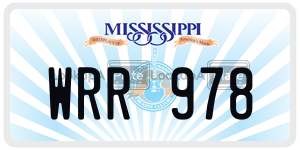 WRR978  license plate in MS