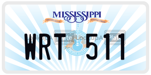 WRT511  license plate in MS
