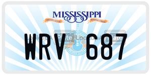 WRV687  license plate in MS