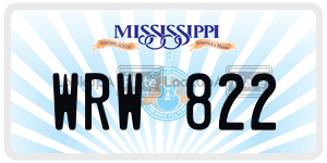 WRW822  license plate in MS