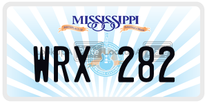 WRX282  license plate in MS