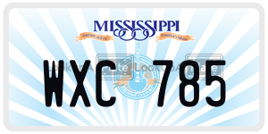 WXC785  license plate in MS