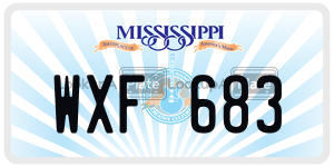 WXF683  license plate in MS