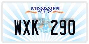 WXK290  license plate in MS