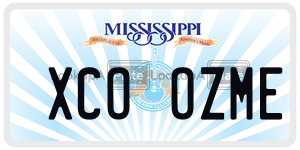 XCOOZME  license plate in MS