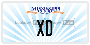 XD license plate in Mississippi