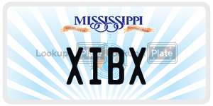 XIBX  license plate in MS