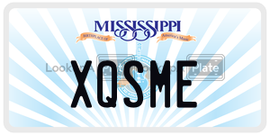 XQSME  license plate in MS