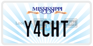 Y4CHT  license plate in MS