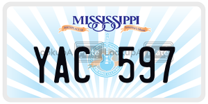 YAC597  license plate in MS