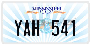 YAH541  license plate in MS