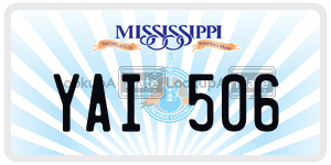 YAI506  license plate in MS