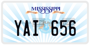 YAI656  license plate in MS