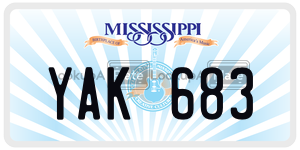 YAK683  license plate in MS