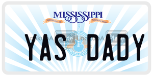 YASDADY  license plate in MS