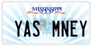 YASMNEY  license plate in MS