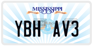 YBHAV3  license plate in MS