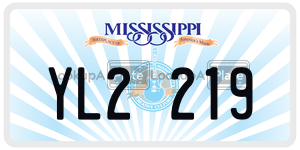YL2219  license plate in MS