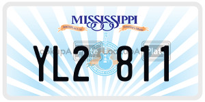 YL2811  license plate in MS