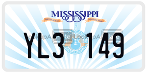 YL3149  license plate in MS