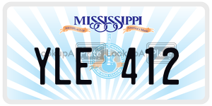 YLE412  license plate in MS