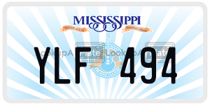 YLF494  license plate in MS