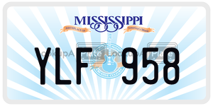 YLF958  license plate in MS