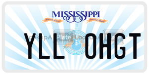 YLLOHGT  license plate in MS