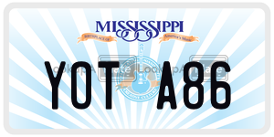 YOTA86  license plate in MS
