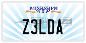 Z3LDA  license plate in MS