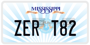 ZERT82  license plate in MS