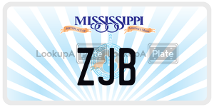 ZJB  license plate in MS