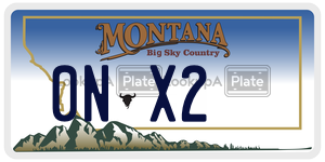 0NX2  license plate in MT