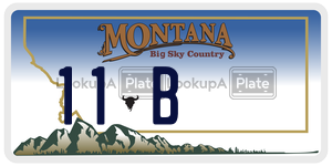 11B  license plate in MT