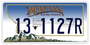 131127R license plate in Montana